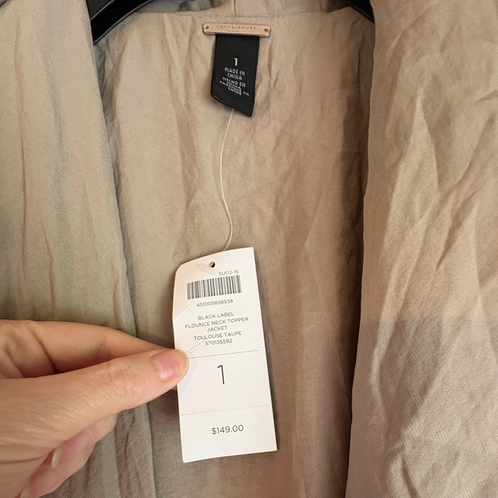 Chico's Beige Cape Jacket - Picture 5 of 5
